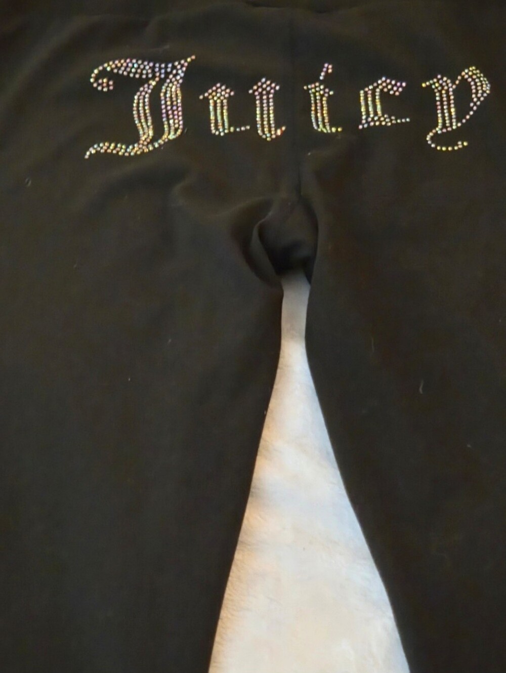 JUICY COUTURE Sport OG Big Bling Logo Flare Leggings Black Size m